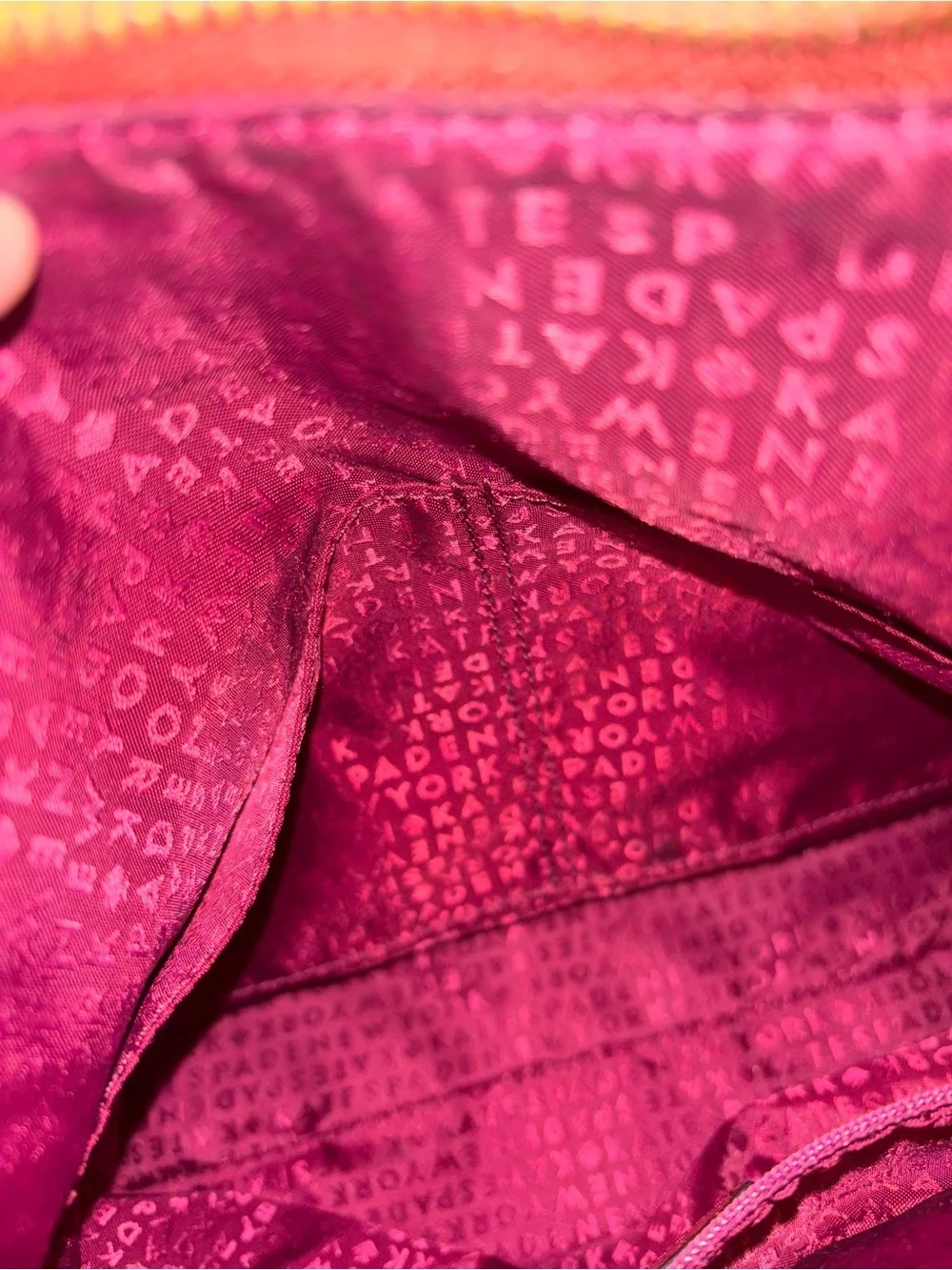 kate spade Pebbled Leather Crossbody in Burgundy Red with Gold Hardware